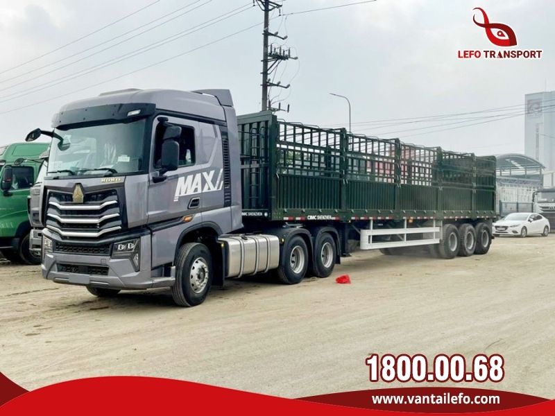 Xe đầu kéo được thiết kế để kéo theo rơ moóc