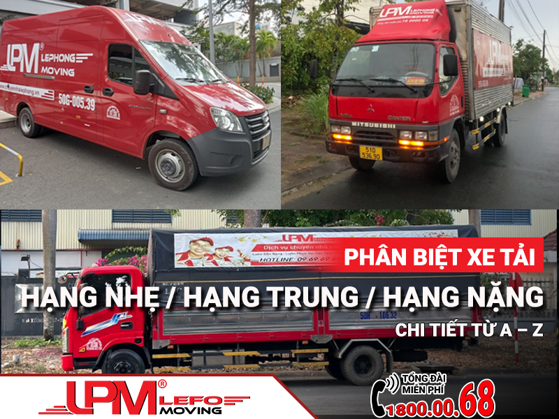 Phân biệt xe tải hạng nhẹ, hạng trung và hạng nặng chi tiết từ A – Z