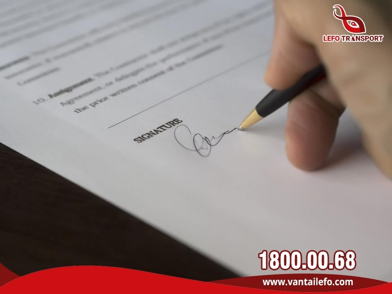Cần điền đầy đủ thông tin trong hợp đồng vận chuyển