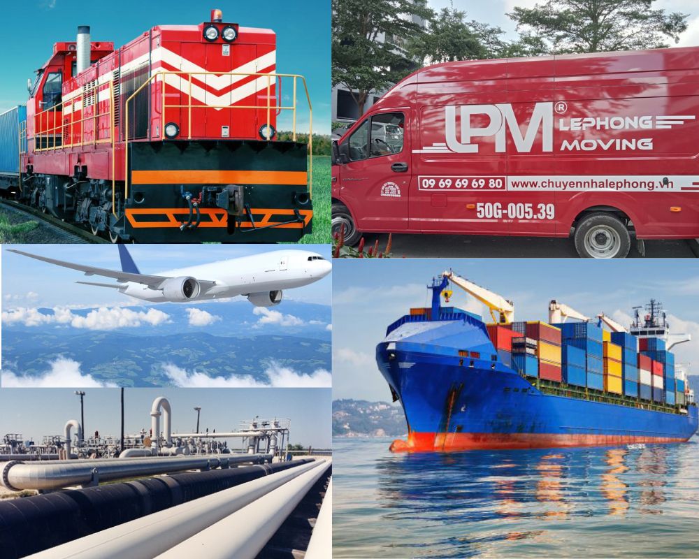5 phương thức vận tải phổ biến hiện nay