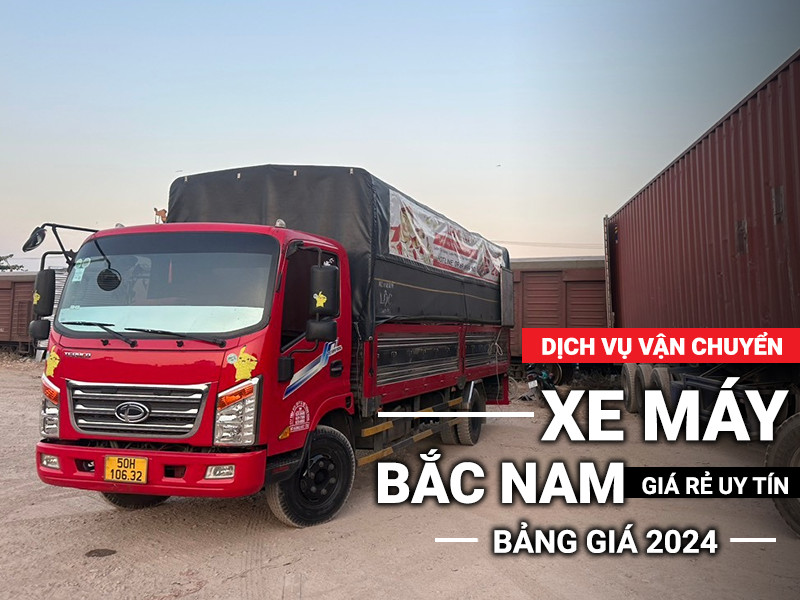 Vận chuyển xe máy Bắc Nam|hình ảnh dịch vụ vận chuyển xe máy LephongMoving|Xe máy được đóng gói gọn gàng cẩn thận trước khi vận chuyển|Hệ thống xe tải đa dạng