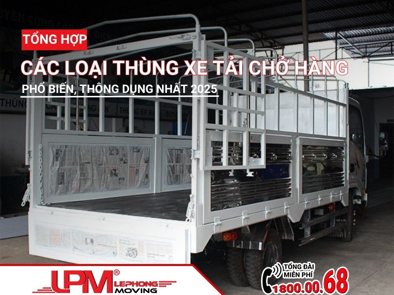 Các loại thùng xe tải phổ biến